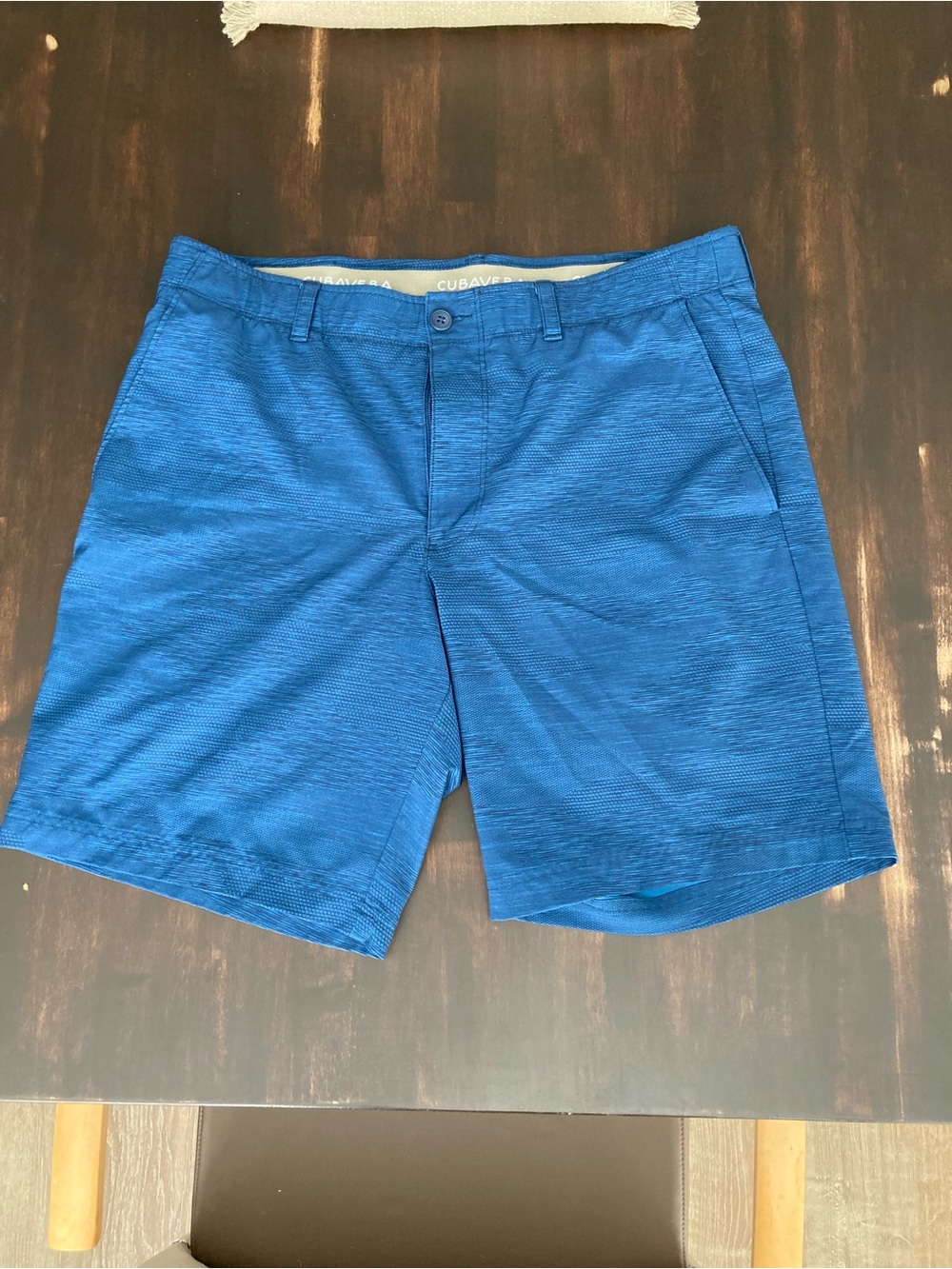 Cubavera Men's Blue Flat Front Shorts